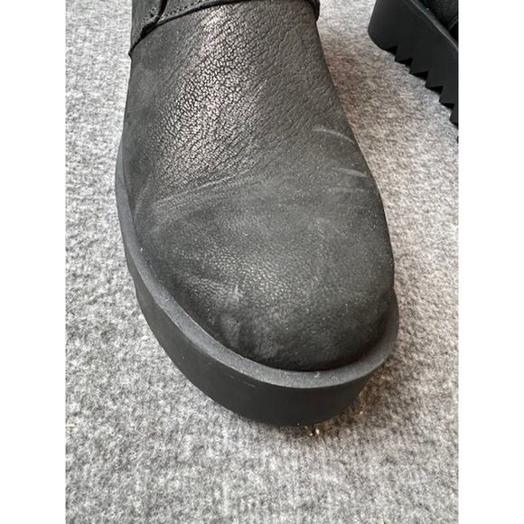 Eileen Fisher Women’s Kenille Sport Suede/Shearling Wedge Boot Black Sz 7 NWOB - Picture 8 of 10